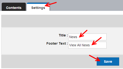 Edit Module Titles on Homepage